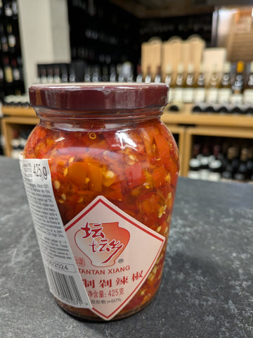 Tantan Xiang Malagueta Vermelha Picada em conserva - 425gr (10/06/2024)
