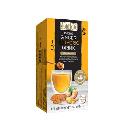 Gold Kili Bebida de Gengibre, Curcuma e Mel 10 saquetas (04/01/2024)