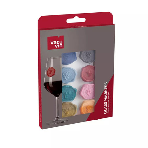 Conjunto de Marcadores para Copos Uvas Vacu Vin