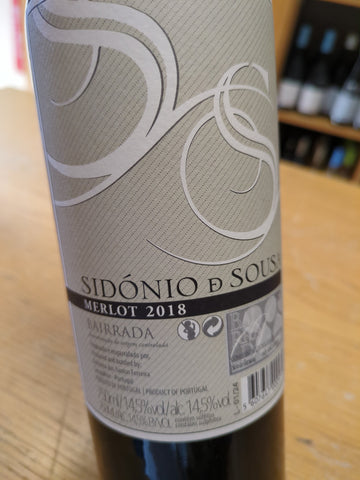 Sidónio de Sousa Merlot Bairrada Tinto 2018