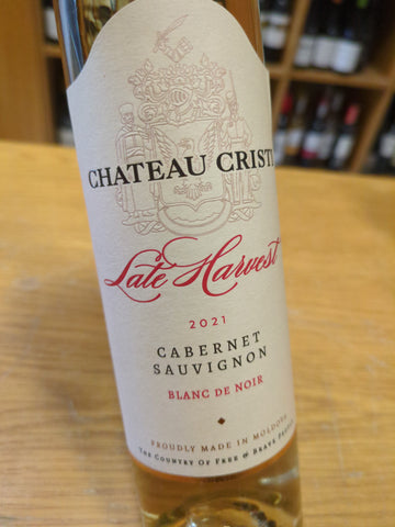 Chateau Cristi Cabernet Sauvignon Blanc de Noir Colheita Tardia Moldávia Branco 2021 - 50 cl