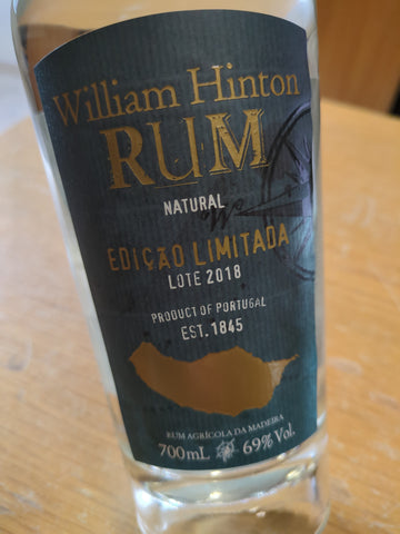 Rum Madeira William Hinton Edição Limitada Natural 2018 - 70 cl