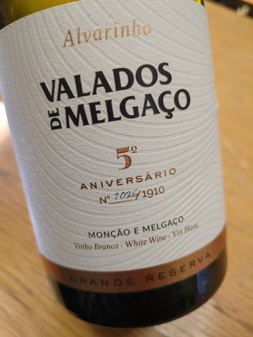 Valados de Melgaço 5º Aniversário Alvarinho Grande Reserva Verde Branco 2016