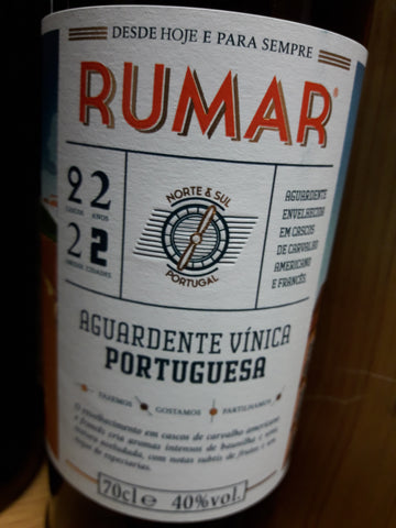 Aguardente Vínica Velha Rumar  - 70 cl