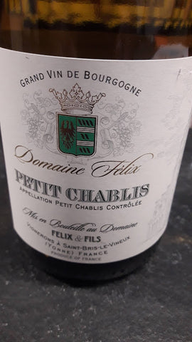 Domaine Félix Petit Chablis Borgonha Branco 2020