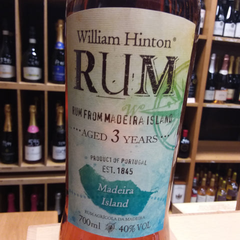 Rum Madeira William Hinton 3 Anos - 70 cl