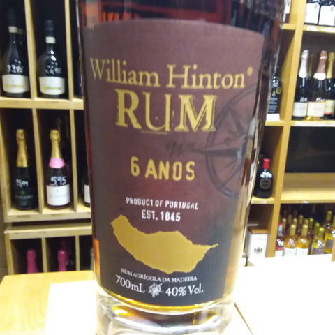 Rum Madeira William Hinton 6 Anos - 70 cl