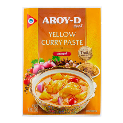 Aroy-D Pasta de Caril Amarelo - 50g