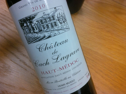 Chateau de Cach Lagrave Haut Médoc Bordéus Tinto 2010